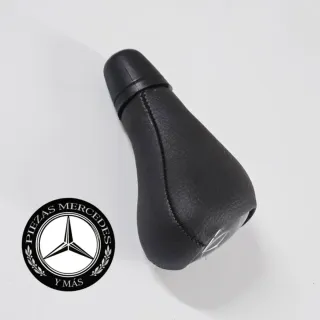 Pomo Mercedes cambio automático piel negro