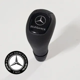 Pomo Mercedes cambio automático piel negro