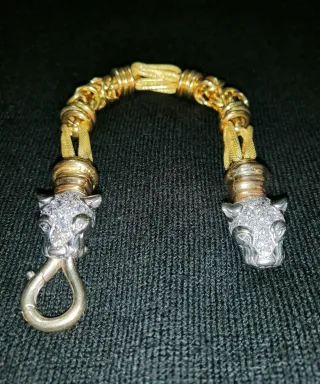 Pulsera Panteras Arezzo Oro 18k