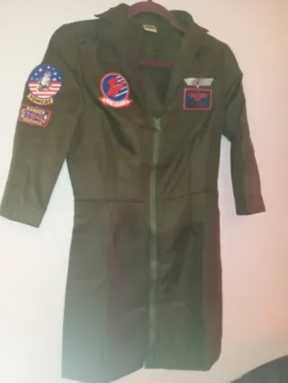 Disfraz Top Gun Mujer Talla XS