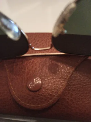 Gafas de Sol Ray-Ban Aviator Doradas Verdes