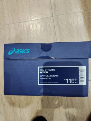 Zapatillas Asics Running Amarillas y Negras