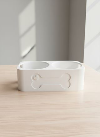 Comedouro duplo para animal de estimação (cão)