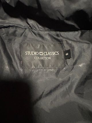 Abrigo Studio Classics Negro Talla 42