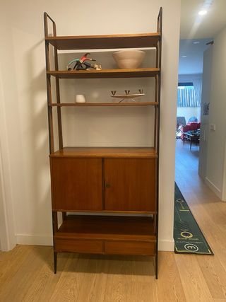 Estantería Midcentury Madera y Metal