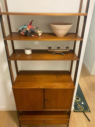 Estantería Midcentury Madera y Metal