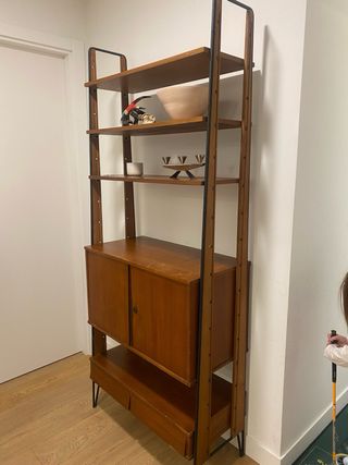 Estantería Midcentury Madera y Metal