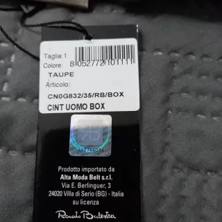 Cintura Uomo Renato Balestra-.Nuova con scat