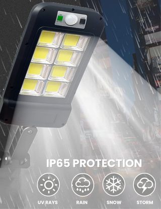 2 Farolas Solares LED con Sensor Movimiento