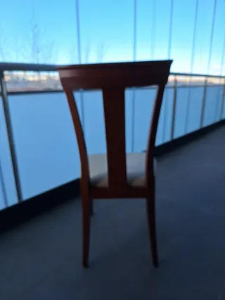 6 Sillas de Comedor Tapizadas Madera