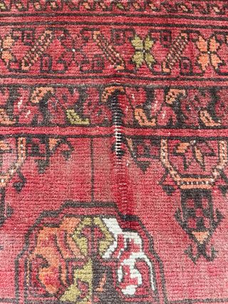 Auténtica alfombra afgana de lana