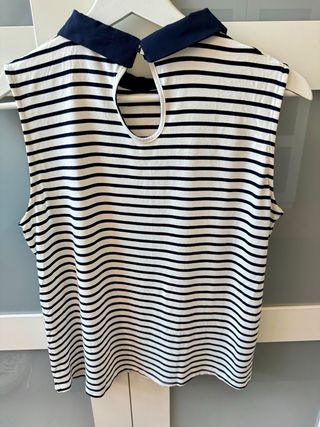 Top marinero Kiabi rayas azul/blanco T.38