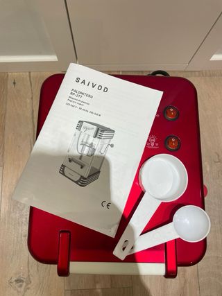 Máquina de Palomitas SAIVOD Roja y Blanca