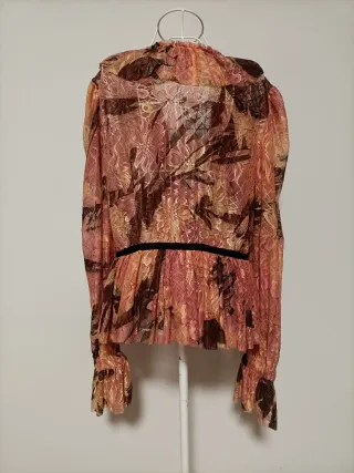 Camicia pizzo floreale donna