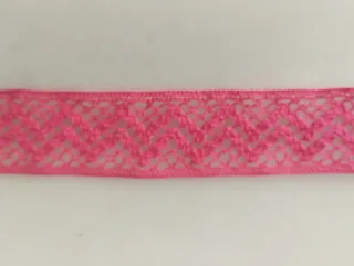 Entredos de encaje rosa fucsia