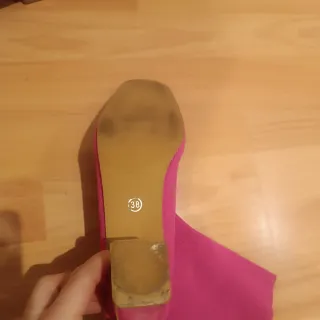 Botas rosas tacón talla 38 Barby