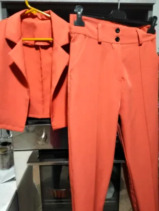 Tailleur donna arancione