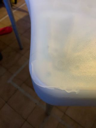 Escritorio IKEA curvo blanco