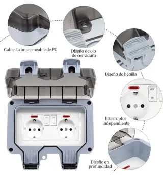 Enchufe Exterior IP66