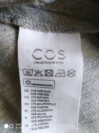 Camiseta COS gris talla S