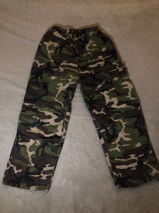 Pantalones cargo camuflaje verde militar