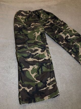 Pantalones cargo camuflaje verde militar