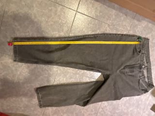 Pantalón vaquero gris talla W38 largo 100