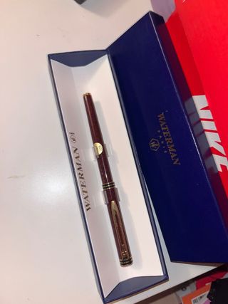 Set di penne stilografiche di lusso Marrone e Oro Waterman
