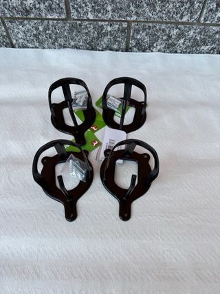 4 Appendibriglie da equitazione nere