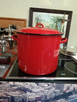 Olla grande roja 10 litros