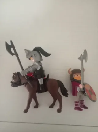 Playmobil Medieval: Caballero y Guerrero