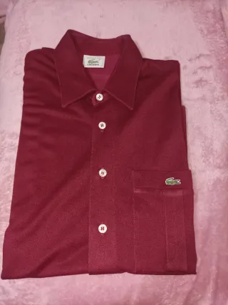 Camicia Lacoste Rossa Uomo