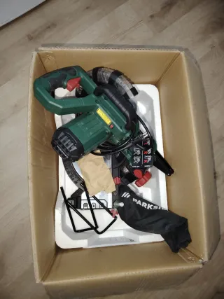 Combo Sierra Ingletadora Parkside y Taladro