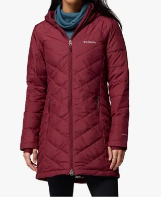Abrigo burdeos Columbia Mujer Talla S