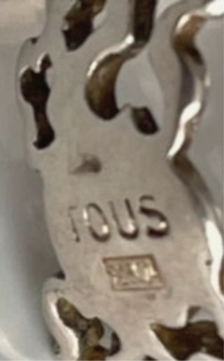 Anillo Tous Mesh Bear Plata de Ley