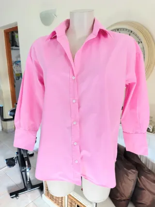 Blusa Oversize Zara Rosa Talla XS