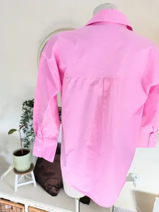 Blusa Oversize Zara Rosa Talla XS