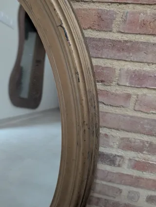 Espejo Ovalado Vintage Dorado