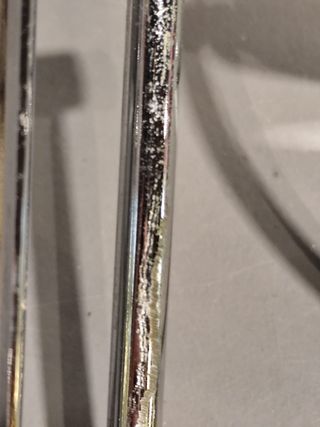 Espejo de aumento plateado