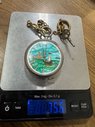 Reloj de bolsillo pintado a mano