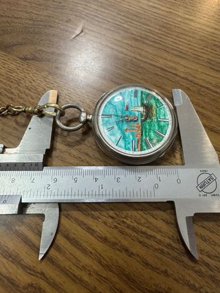 Reloj de bolsillo pintado a mano