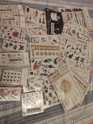 Pack 27 Tatuajes Temporales Diseños Variados