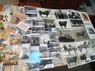 Lote taurino: carteles, postales y más