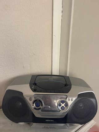 Radio CD Philips Bass Reflex Gris/Plata