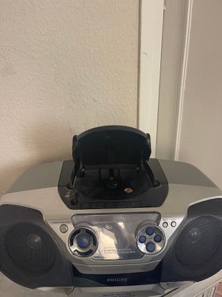 Radio CD Philips Bass Reflex Gris/Plata