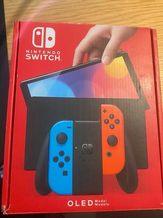 Nintendo Switch OLED Blu/Rosso + Custodia