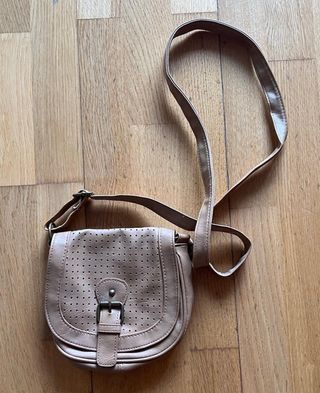 Bolso bandolera pequeño beige
