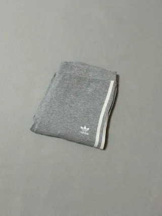 Adidas Originals Grey 3-Stripes Leggings | Y2K