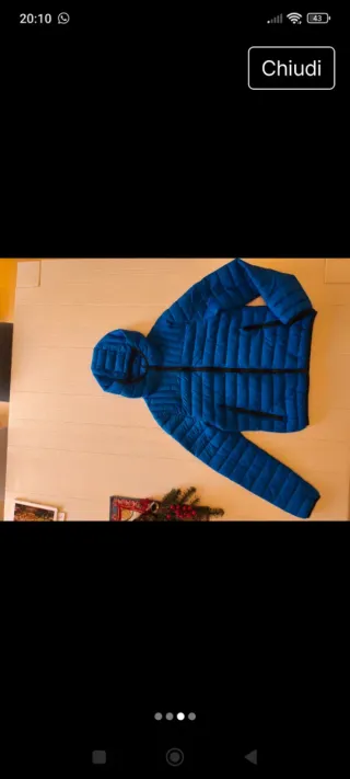 Piumino uomo Terranova blu taglia M