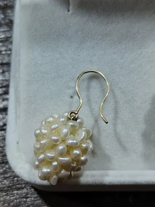 Pendientes Perlas Oro 14K